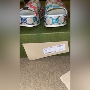 Gucci Women’s Platform Sandal, Multicolored shoes Size 40